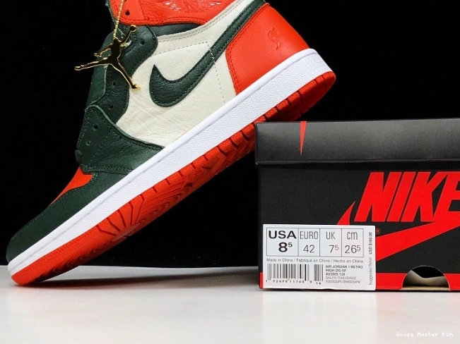 Orange Air High SoleFly Sail Jordan Fir-Team AV3905-138 OG x Retro 1 0823